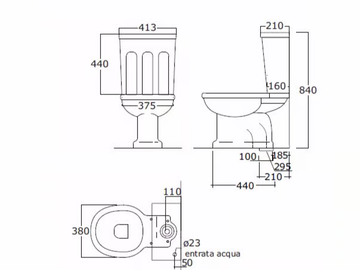 DESDEMONA - Close coupled ceramic toilet by BATH&BATH - view 3