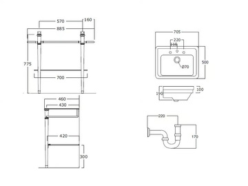DESDEMONA - Console washbasin by BATH&BATH - view 3