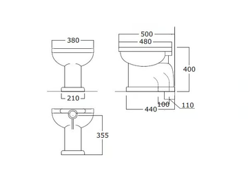 DESDEMONA - Ceramic toilet by BATH&BATH - view 3