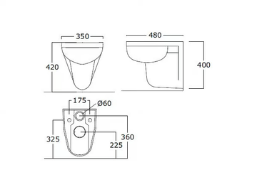 DESDEMONA - Wall-hung ceramic toilet by BATH&BATH - view 3