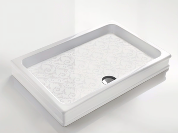 DEVON - Anti-slip rectangular ceramic shower tray by BATH&BATH - view 3
