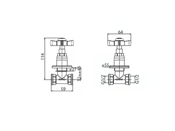 ALDEN - 2 hole shower tap by BATH&BATH - view 3