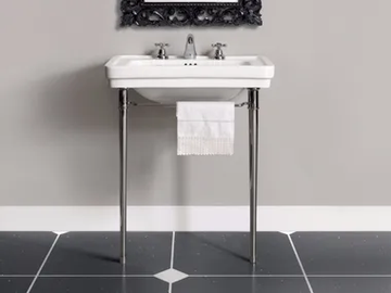 DESDEMONA - Console washbasin with towel rail by BATH&BATH - view 2
