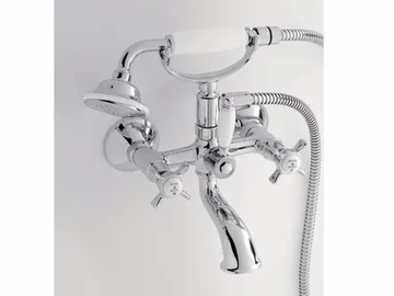 ALDEN - Wall-mounted bathtub tap with hand shower by BATH&BATH - view 2
