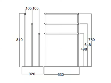 Standing towel rack - Standing towel rack by BATH&BATH - view 3