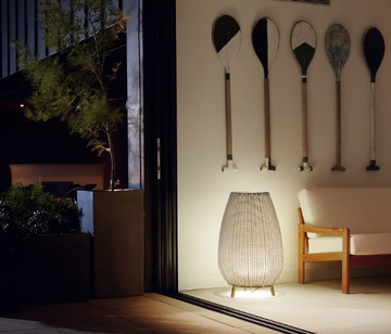 AMPHORA 01 - Synthetic fibre floor lamp by BOVER - view 3