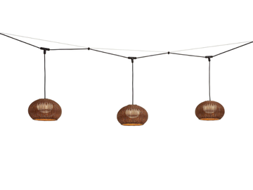 GAROTA CATENARY S 27 4L - LED cable-mounted synthetic fibre outdoor pendant lamp by BOVER - view 2