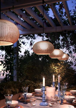 GAROTA S/01 OUTDOOR - LED synthetic fibre outdoor pendant lamp by BOVER - view 3