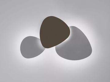 TRIA SET 3 - LED dimmable wooden wall light by BOVER - view 2