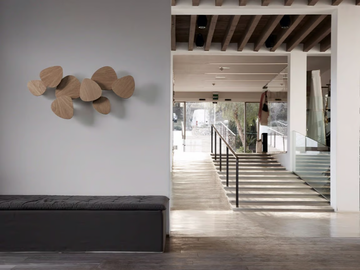 TRIA SET 8 - LED dimmable beech wall light by BOVER - view 3