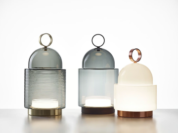 DOME NOMAD - LED cordless blown glass table lamp by BROKIS - view 2