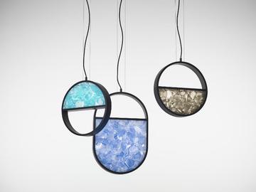 GEOMETRIC - Glass pendant lamp by BROKIS - view 2