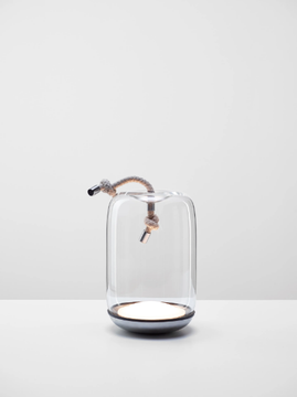 KNOT BATTERY - Blown glass and metal table lamp by BROKIS - view 3