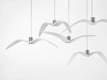 NIGHT BIRDS - LED glass pendant lamp by BROKIS - view 2