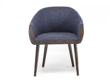 GINEVRA - Upholstered fabric easy chair with armrests by Bross - view 2