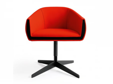 GINEVRA - Swivel upholstered fabric easy chair by Bross - view 2