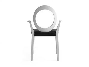 GEMMA - Medallion solid wood chair with armrests by Bross - view 2