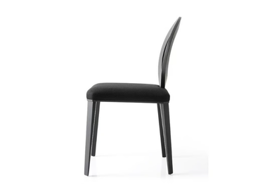 GEMMA - Medallion solid wood chair with integrated cushion by Bross - view 3