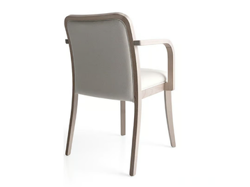 PALACE - Stackable fabric chair with armrests by Bross - view 3