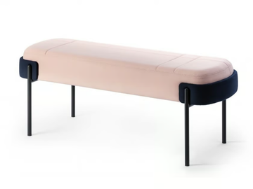 WAM - Upholstered fabric bench by Bross - view 2
