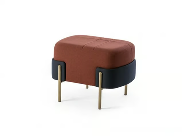 WAM - Upholstered rectangular fabric pouf by Bross - view 2