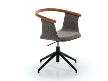 YUUMI - Height-adjustable fabric chair by Bross - view 3