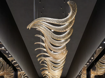 SWING - Venetian crystal pendant lamp by Barovier&Toso - view 2