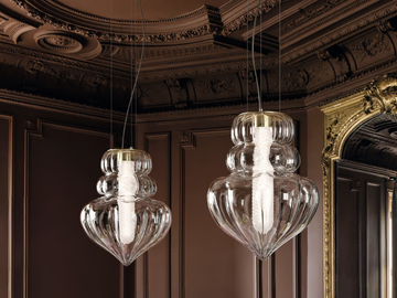 VALLONNÉ - Venetian crystal pendant lamp by Barovier&Toso - view 2