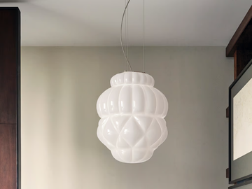 VALLONNÉ OPALE - Venetian crystal pendant lamp by Barovier&Toso - view 2