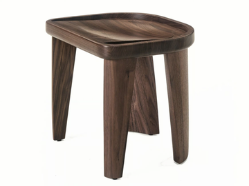 CLUSTER - Stackable solid wood stool by BassamFellows - view 3