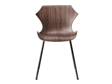PETAL - Wood and steel chair by BassamFellows - view 3