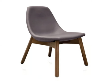 SLINK - Upholstered solid wood lounge chair by BassamFellows - view 2