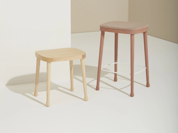 FRISÉE 256 - Low ash stool by Billiani - view 3