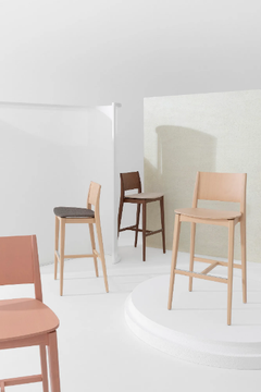 BLAZER 233 - High beech stool with back by Billiani - view 3