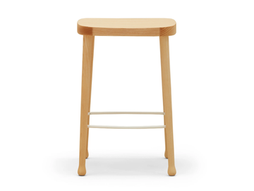 FRISÉE 258/260 - High solid wood stool with footrest by Billiani - view 2
