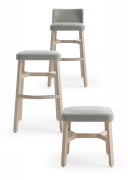 CROISSANT 577 - Beech stool by Billiani - view 3