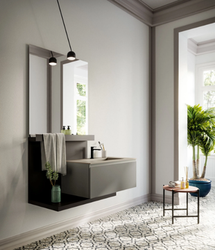 LAPIS COMP. 6 - Wall-mounted single vanity unit with drawers by Birex - view 3