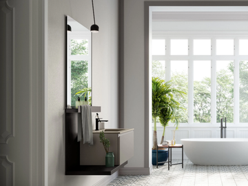 LAPIS COMP. 6 - Wall-mounted single vanity unit with drawers by Birex - view 2