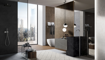 SAIL COMP. 5 - Single porcelain stoneware vanity unit with drawers by Birex - view 3