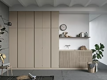 IDROBOX COMP. 8 - Tall laundry room cabinet with sink by Birex - view 2