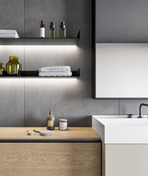 LAPIS COMP. 2 - Single wall-mounted vanity unit with drawers by Birex - view 3