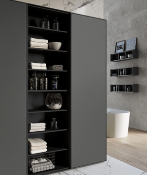 TRACCIA COMP. 2 - Single wall-mounted vanity unit with drawers by Birex - view 3