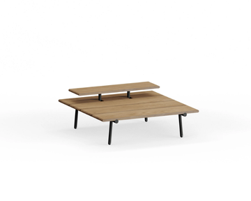NAMI - Double height iroko garden side table by Bivaq - view 3