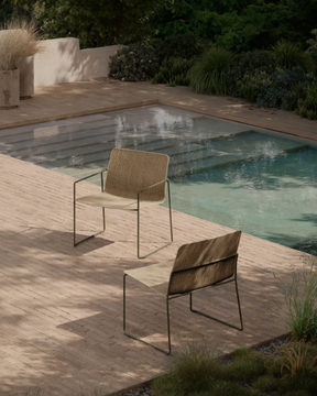 SAL - Garden stackable easy chair with armrests by Bivaq - view 3