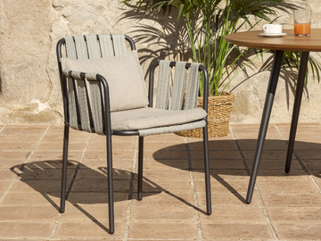 TEJA - Garden chair with armrests by Bivaq - view 3