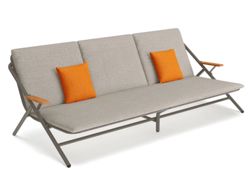 GARDA - 3 seater aluminium and fabric garden sofa by Bivaq - view 2