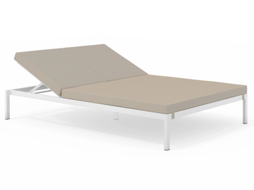 CLUB - Recliner aluminium sun lounger by Bivaq - view 2