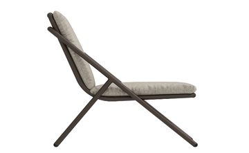 GARDA - Aluminium and fabric garden armchair by Bivaq - view 3