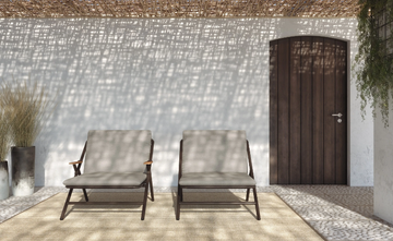 GARDA - Aluminium and fabric garden armchair by Bivaq - view 3