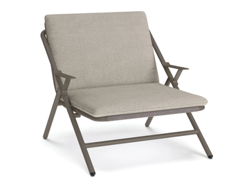 GARDA - Aluminium and fabric garden armchair by Bivaq - view 2